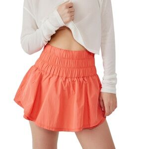 Free People Movement the Way Home Skort in Coral Strands